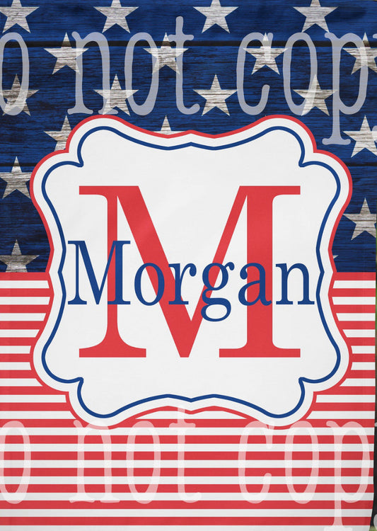 Personalized American Flag