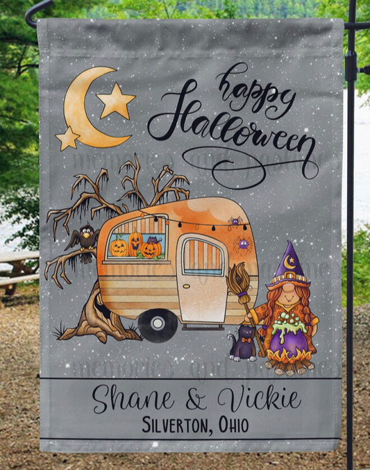 Halloween Camping flag