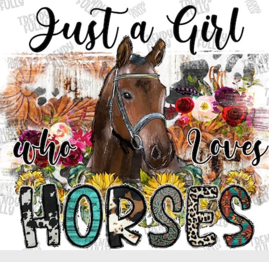 Just a girl who loves horses