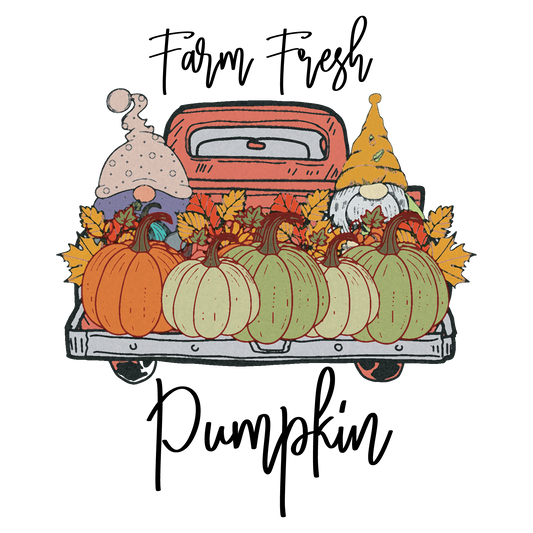 Farm Fresh Pumpkin Gnome Truck