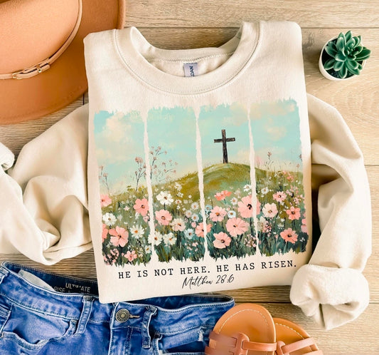 He is not here, he is risen