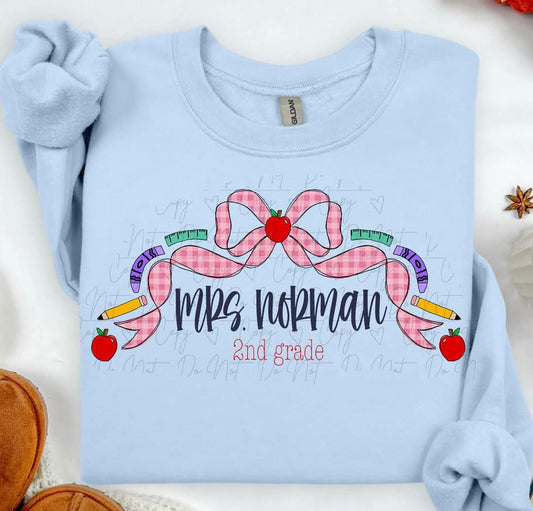 Personalized teacher bow