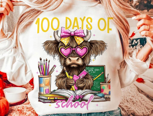 100 days of school cow