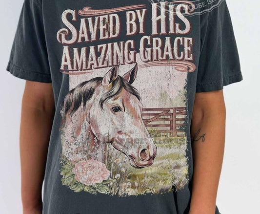 Saved by his amazing grace