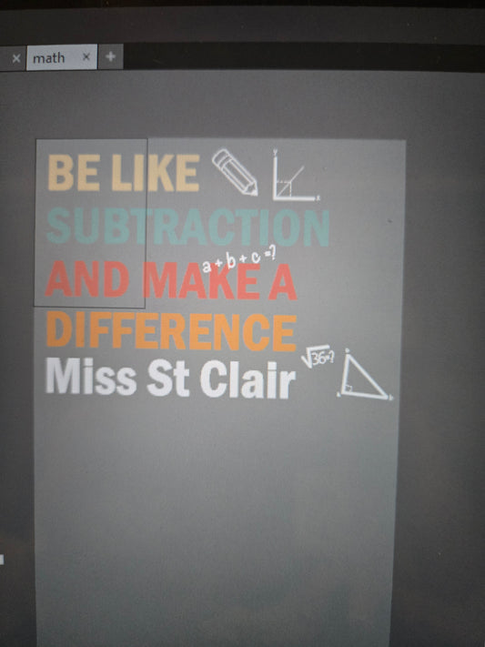 Personalized Math Tee