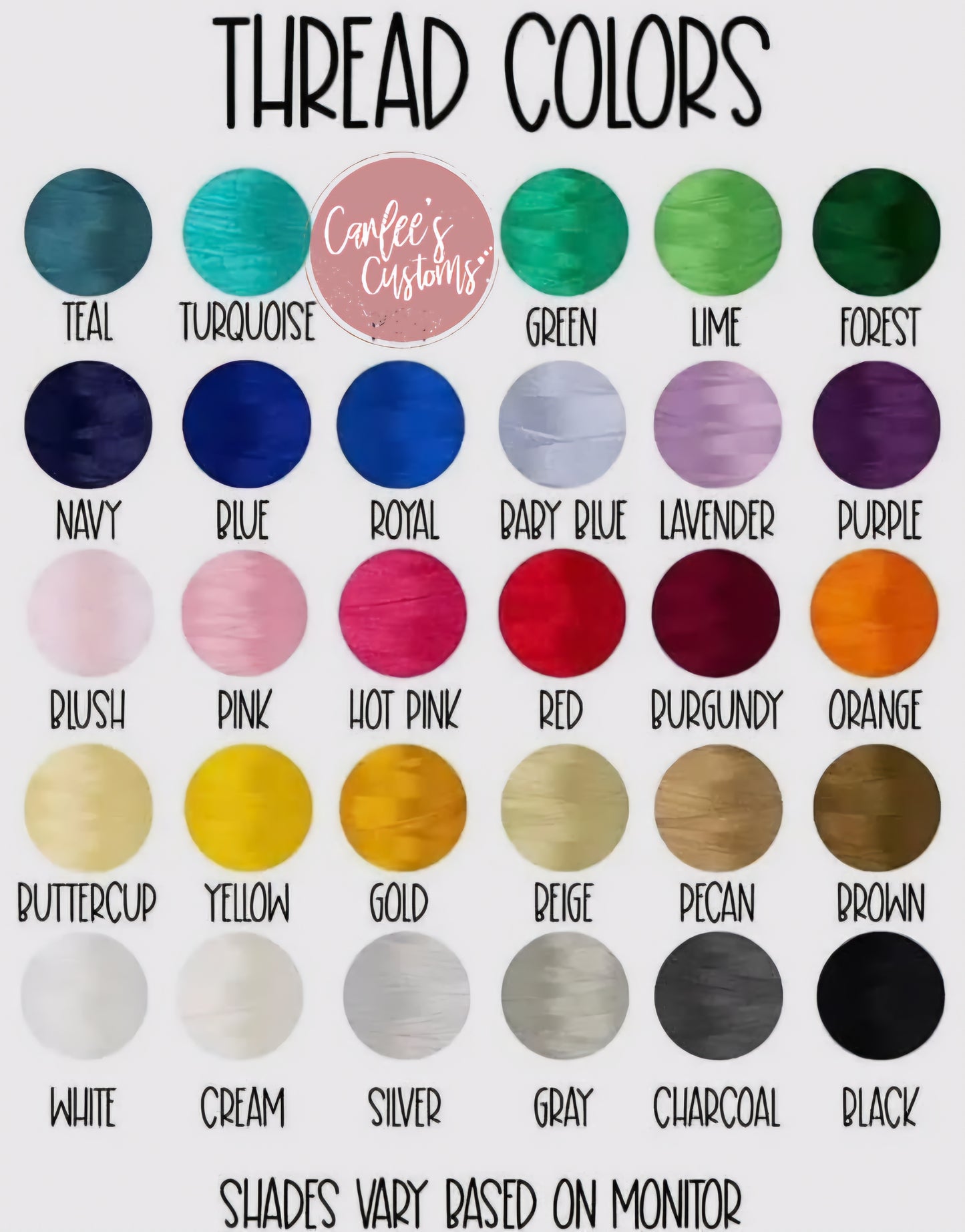 Birth Month Flower Embroidery