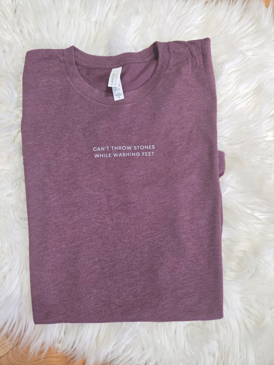 Can’t throw stones while washing feet