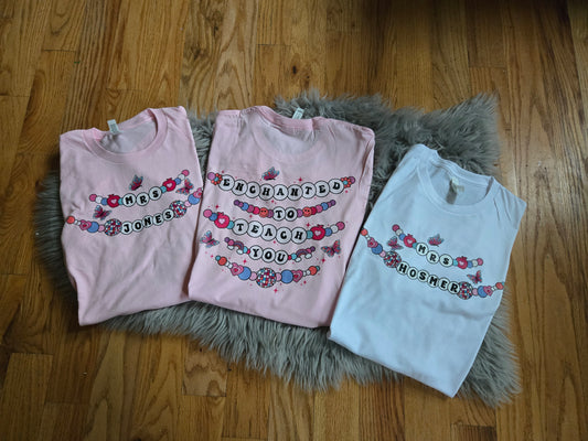 Personalilzed teacher enchanted to teach you front/back