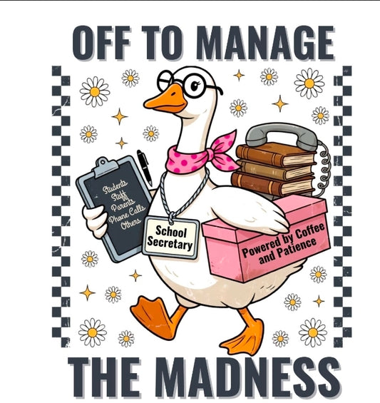 Off the Manage the madness school secretary