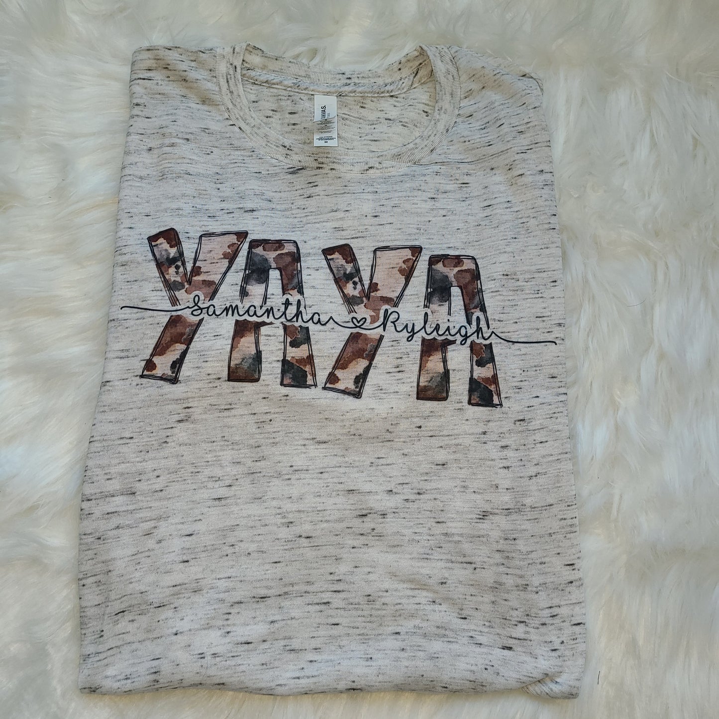 Adult Cowhide Alpha Letter Sublimation Customizable