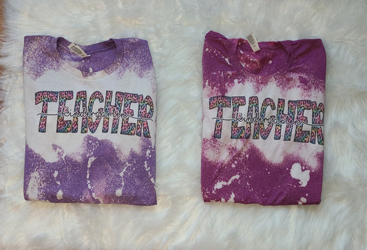 Bleached Rainbow Leopard Customizable Occupation