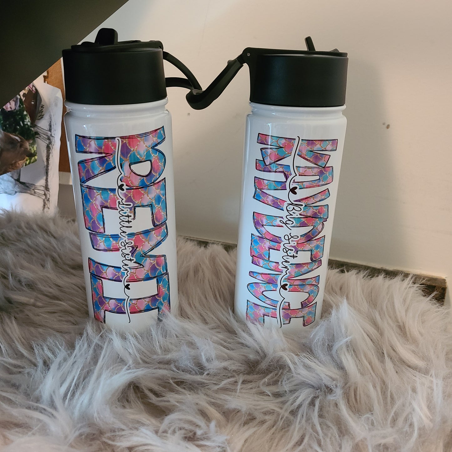Mermaid Alpha Letter cups