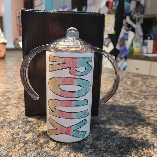 Ice cream Alpha Letter cups