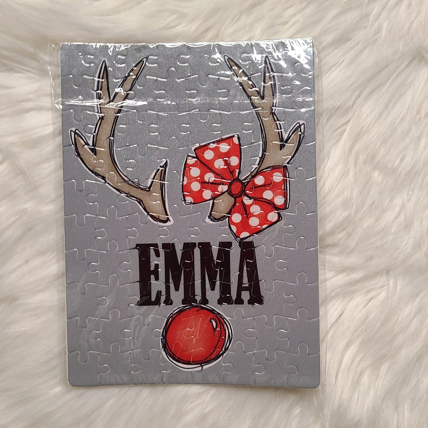 Personalized girl Christmas Puzzle
