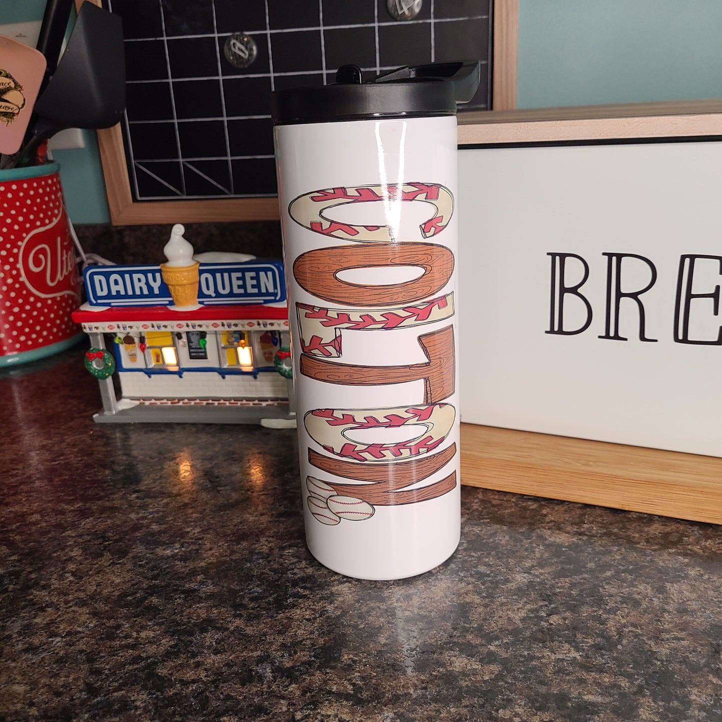 Baseball Tumbler Customizable