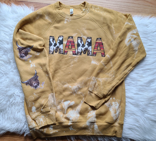 Western aztec Mama with Cow