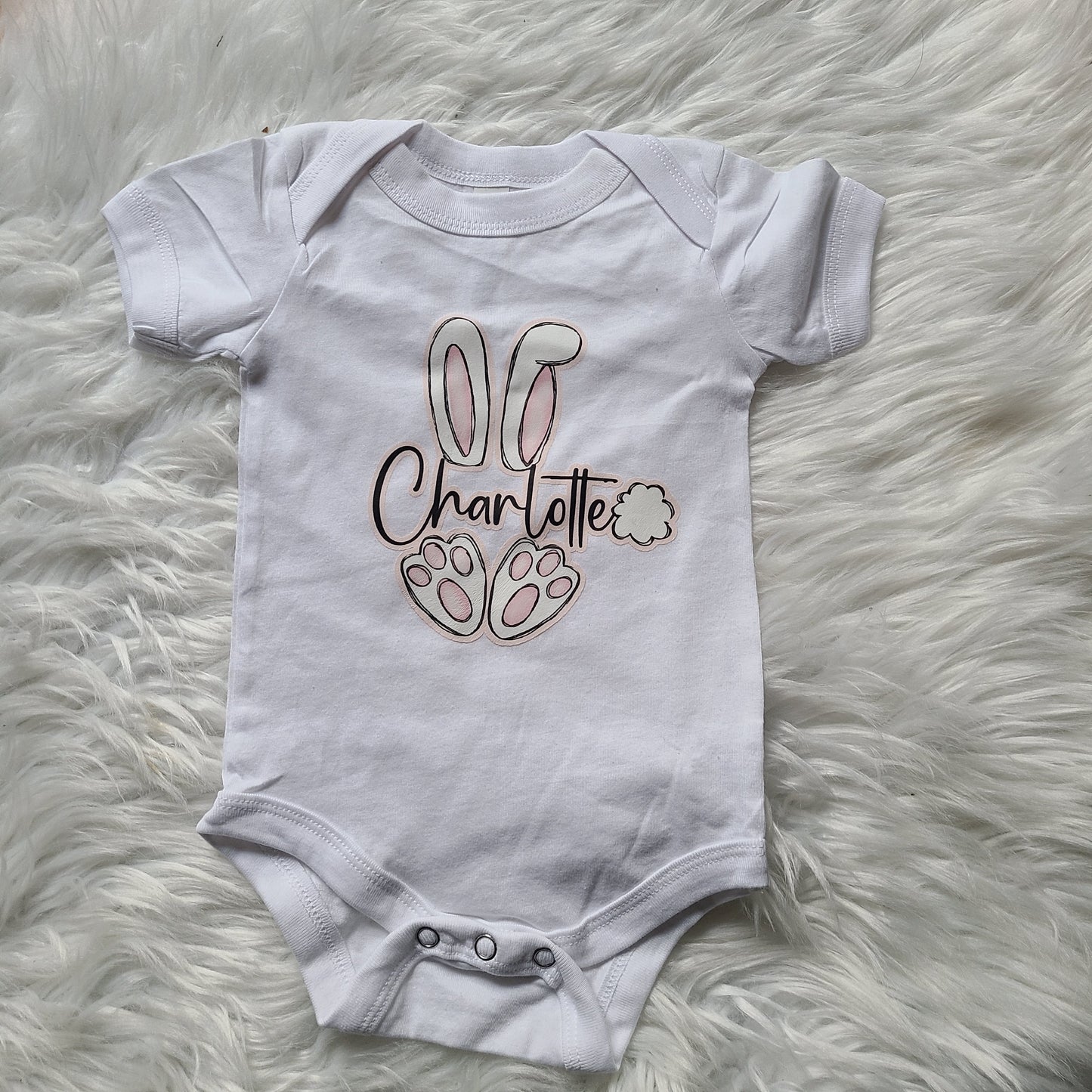 Personalized Easter Tee Boy (bunny will be blue)