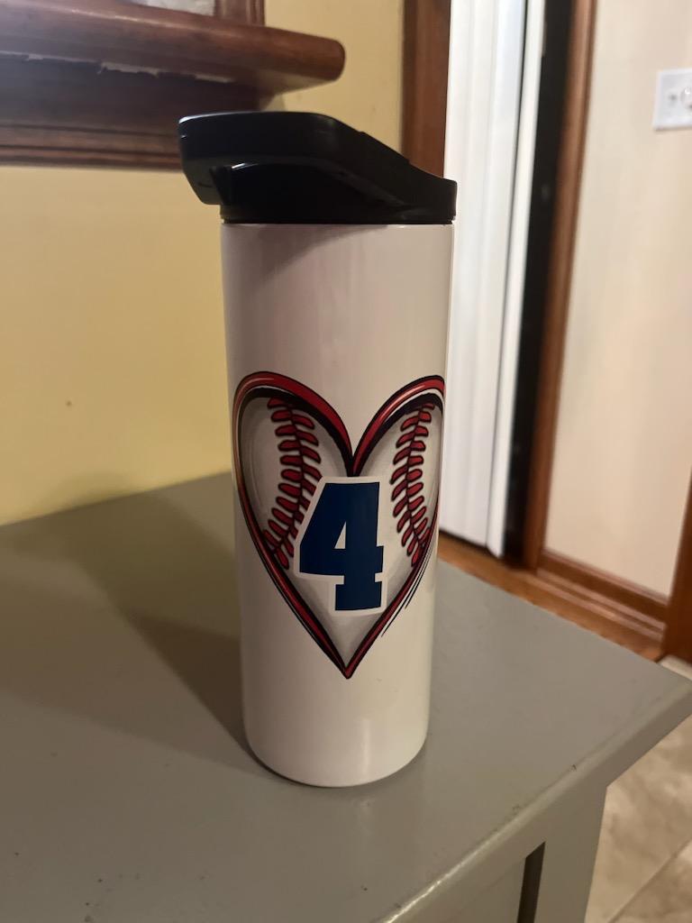 LhS baseball Tumbler Customizable