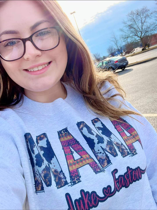 Mama Crewneck- western them