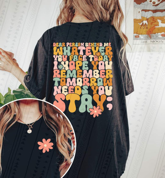 Whatever you face today front and back