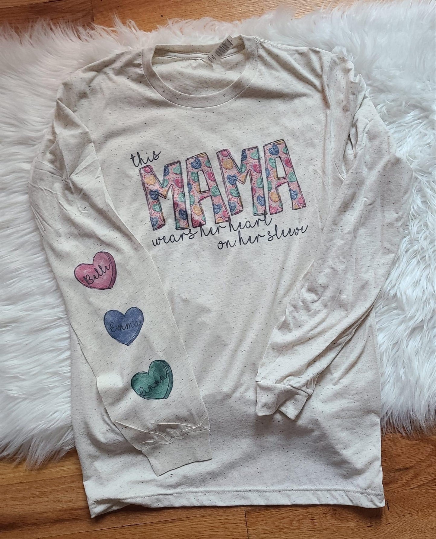 Custom Valentine I wear my heart on my sleeve