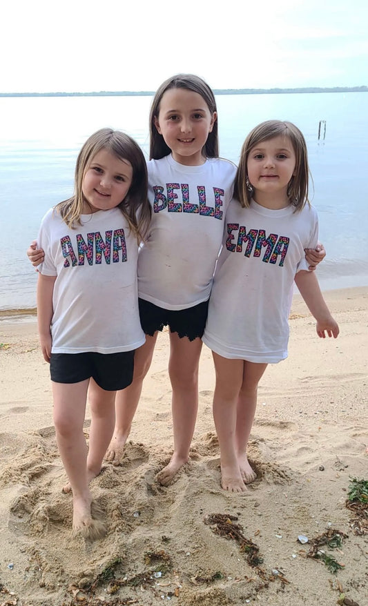 Rainbow Leopard Customizable Kids Name