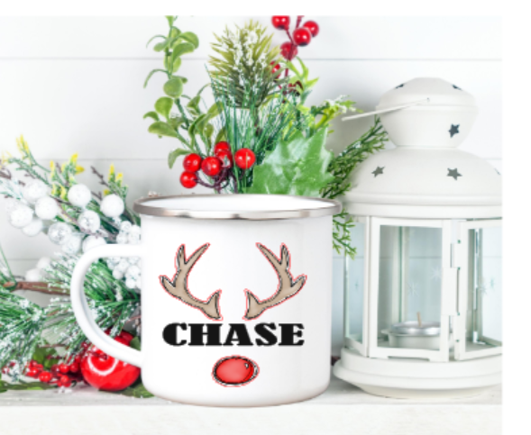 Personalized Christmas Mug Reindeer Boy