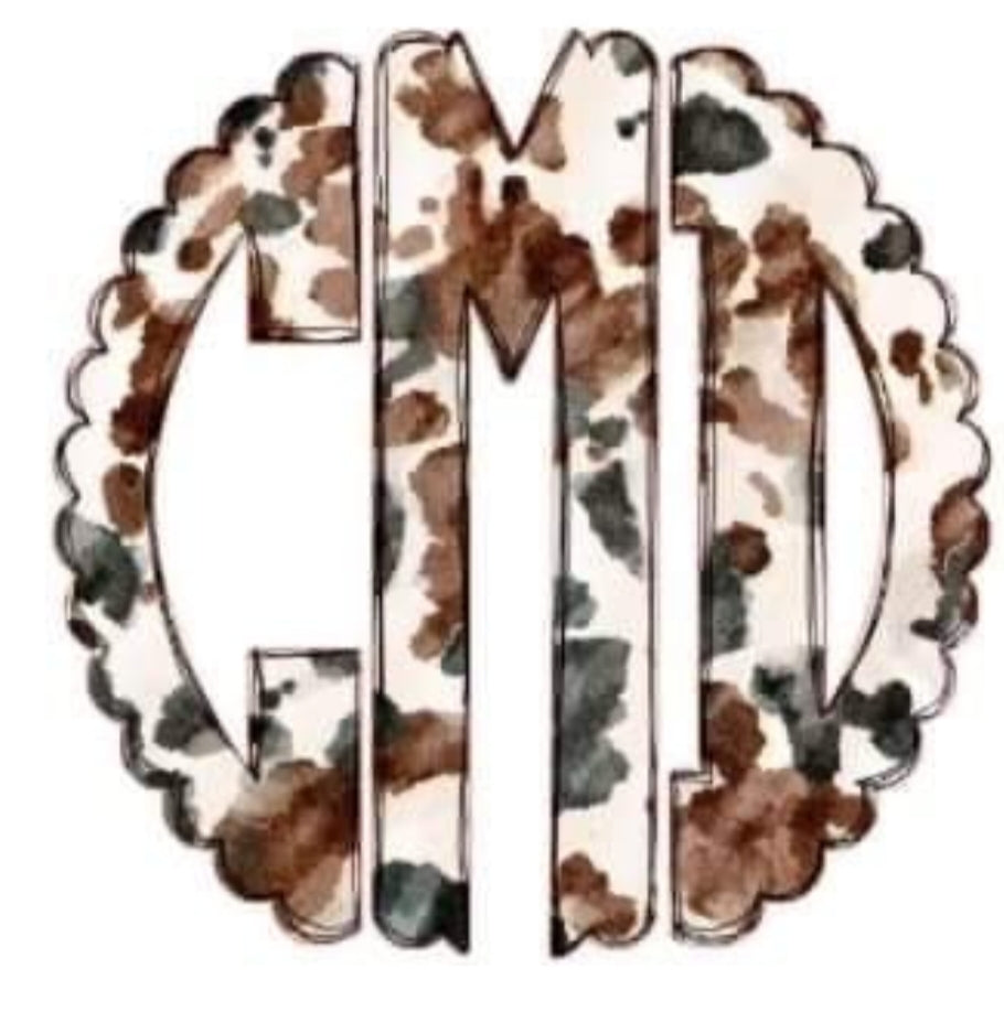Cowprint Monogram