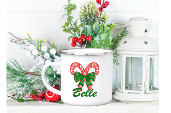 Personalized Christmas Mug Candys Cane