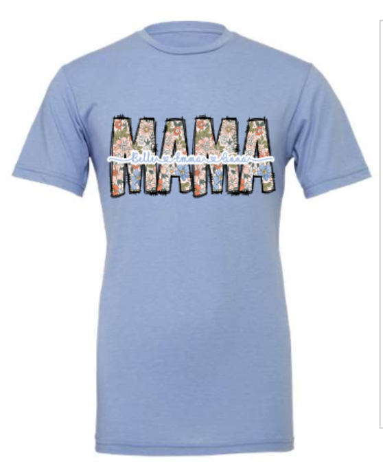 Personalized Mama/Grandma Any name