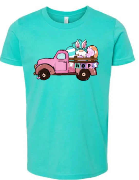 Gnomes easter truck