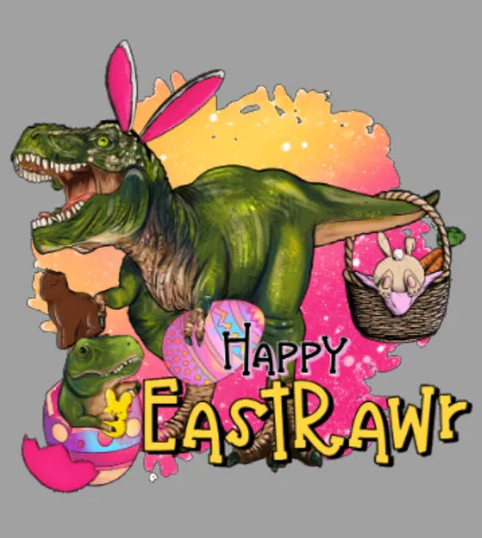 Happy Eastrawr Dino girl
