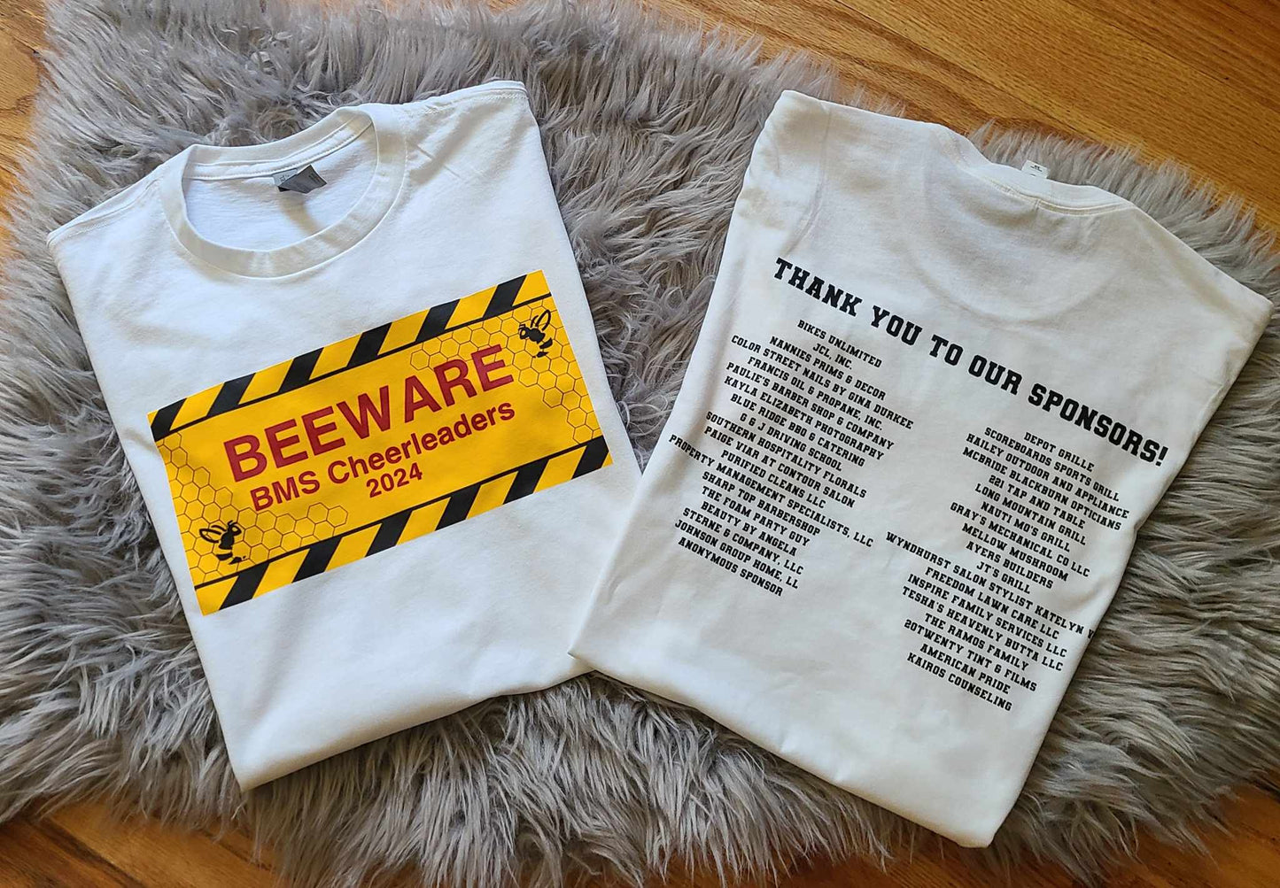 Beware BMS Cheer- Front & Back