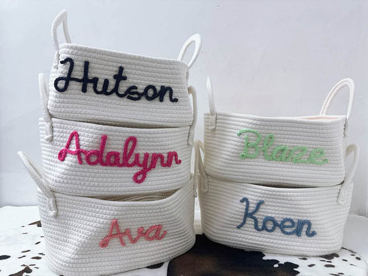 Custom Name Storage Basket