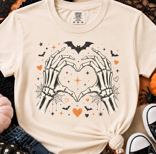 Skeleton Heart Hands