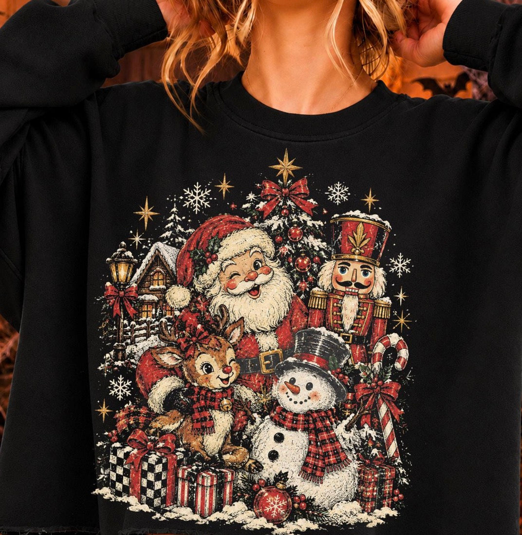 Retro Christmas Collage