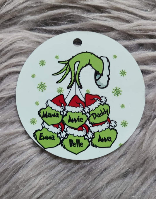 Personalized Green Guy ornament