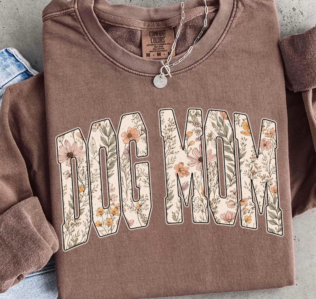 Dog Mom Floral Wildflower