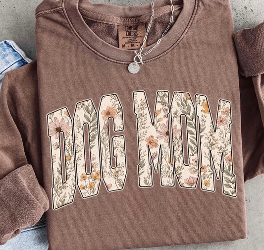 Dog Mom Floral Wildflower