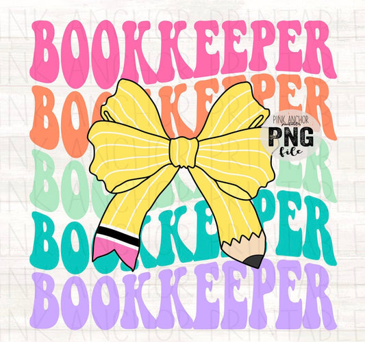 Bookkeeper Stacked Pencil Bow