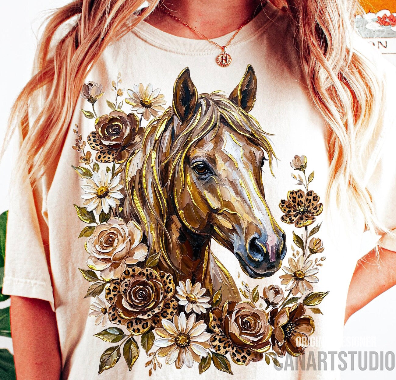 Western Floral Horse