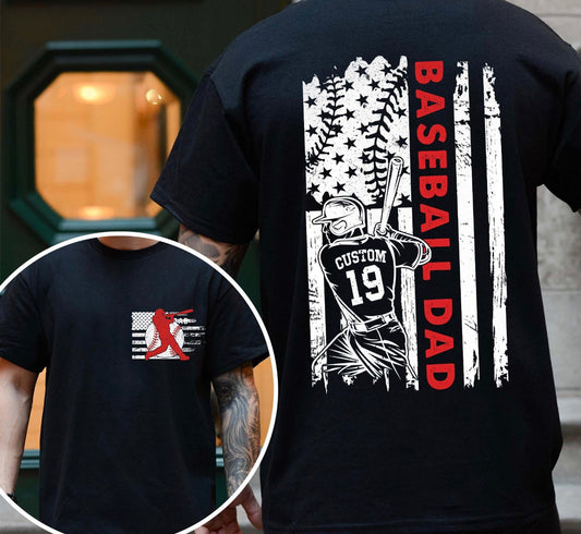 Custom Baseball Dad Front/Back