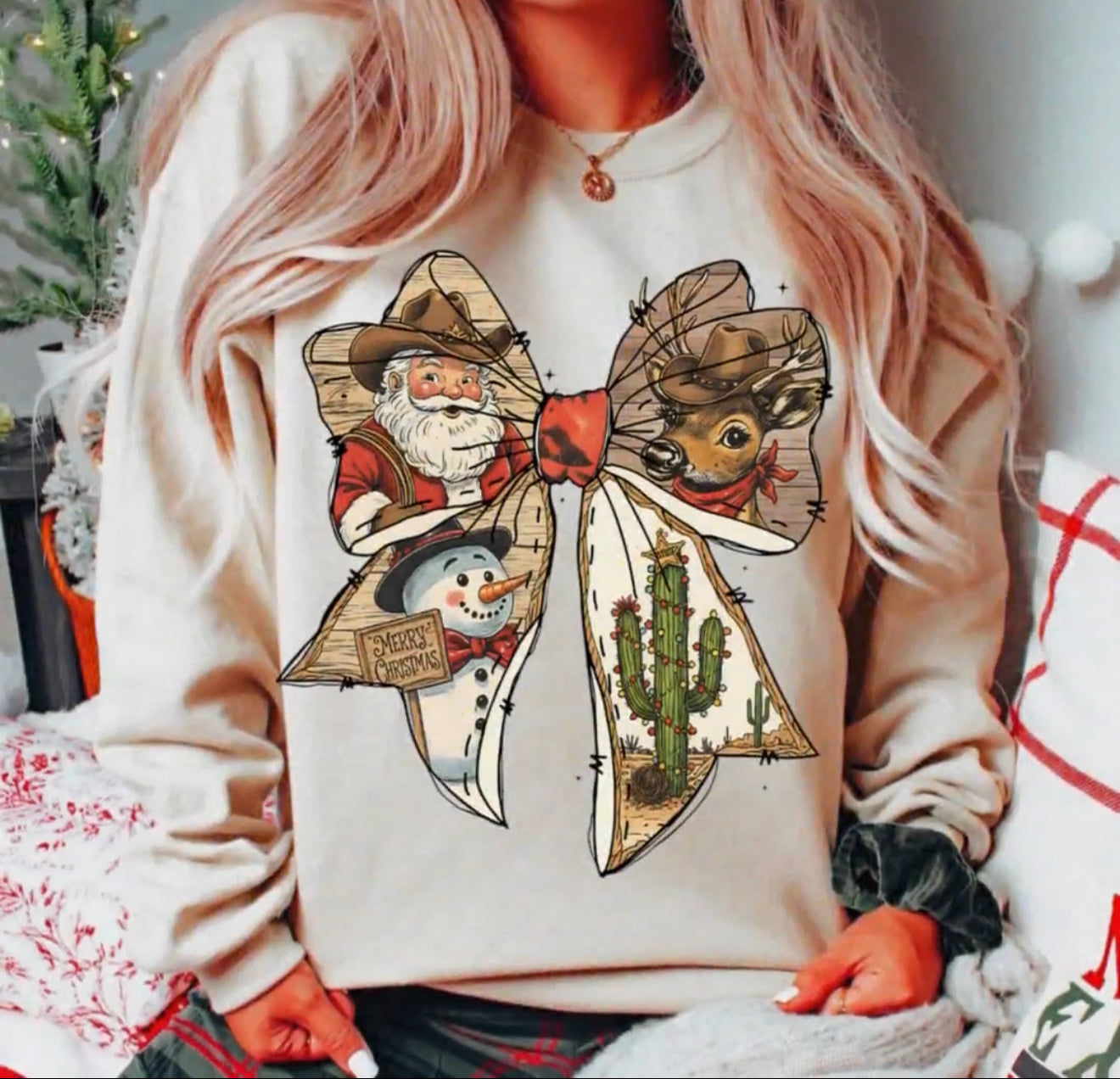 Western Christmas Bow