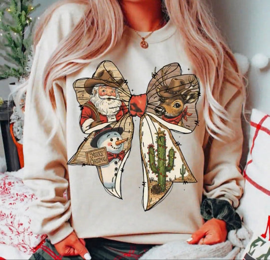 Western Christmas Bow