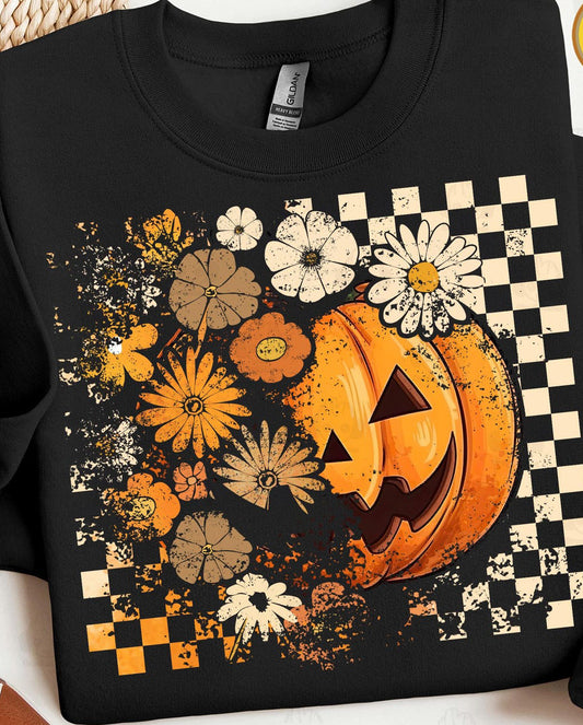 Floral Fall Pumpkin