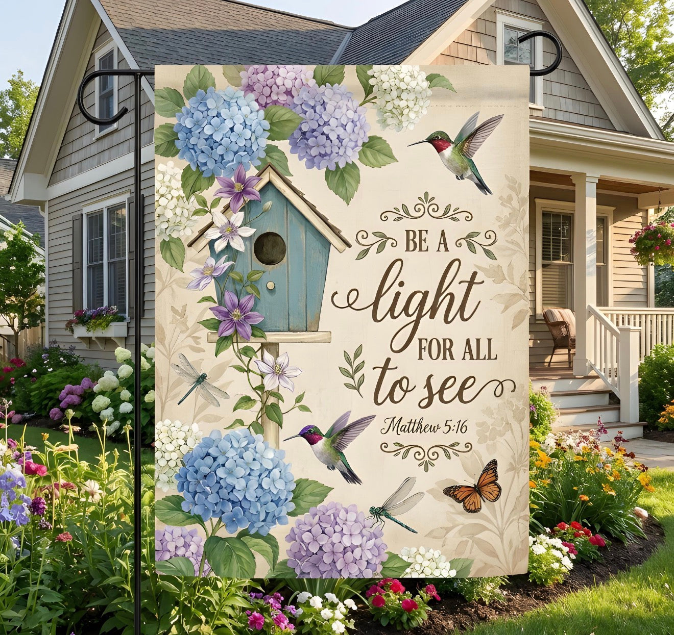 Hummingbird Butterfly Flag