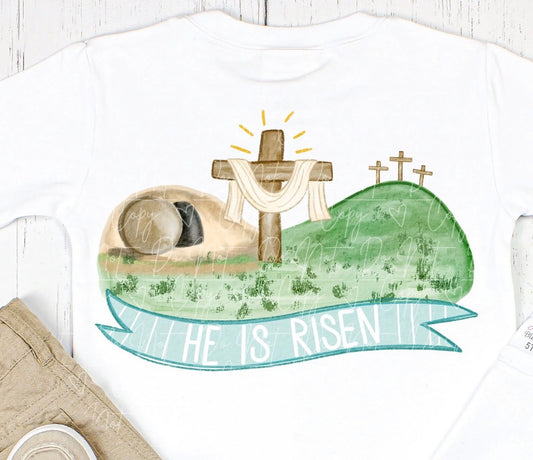 Blue He is Risen Youth