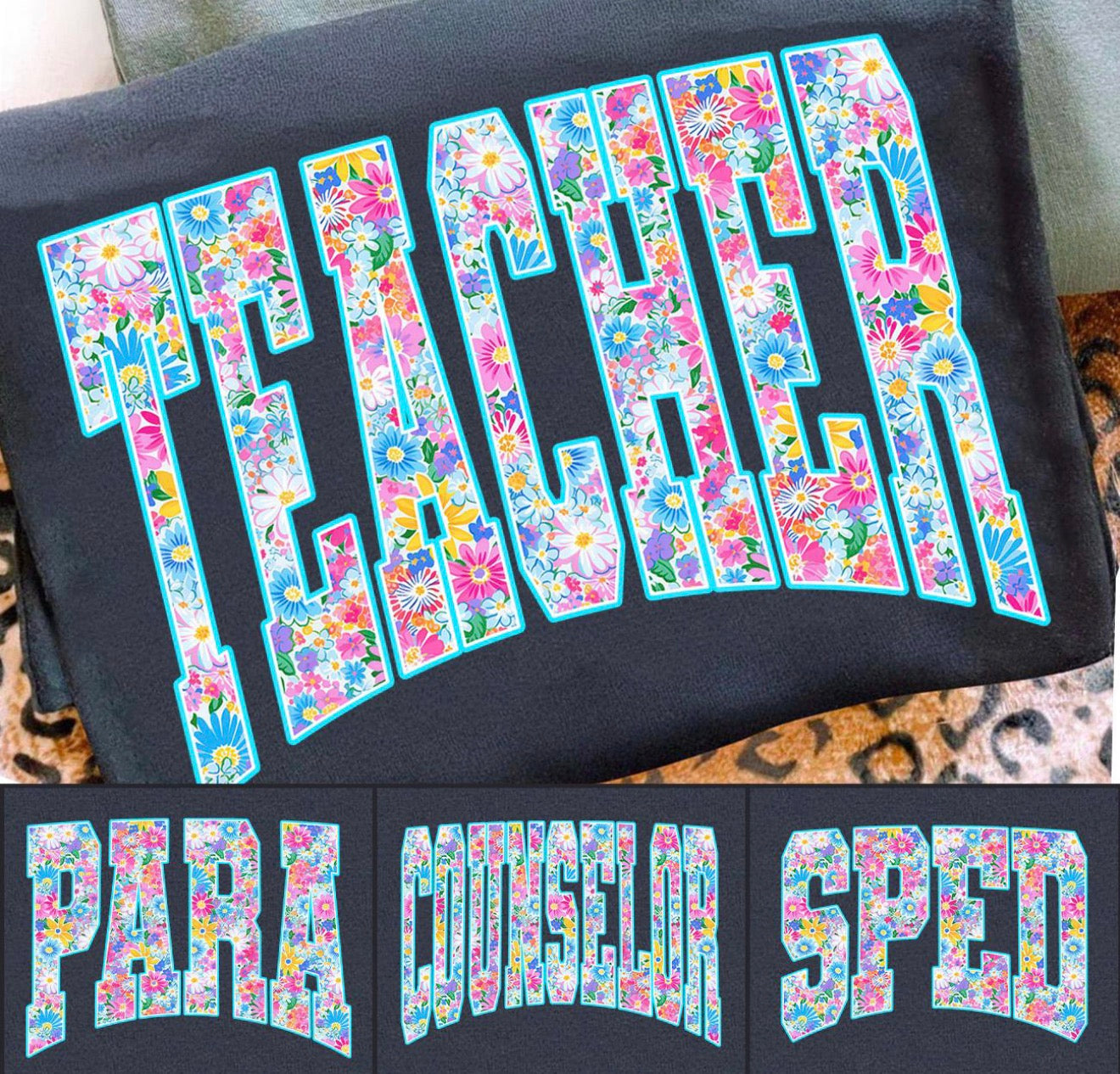 Retro Teacher Floral
