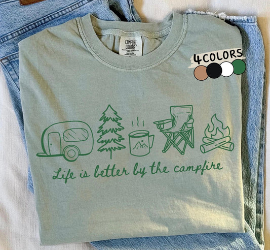 Life is better by the campfire