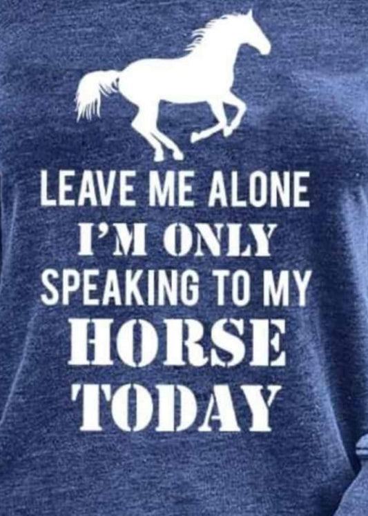 Only speaking to horse youth